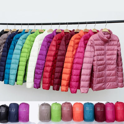 Theresia® | Nieuwe Ultralichte Winterjas met Witte Eendenveren