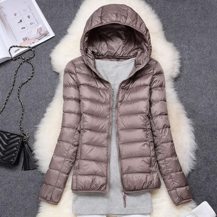 Roswitha® | Nieuwe Winterjas met Witte Eendenveren