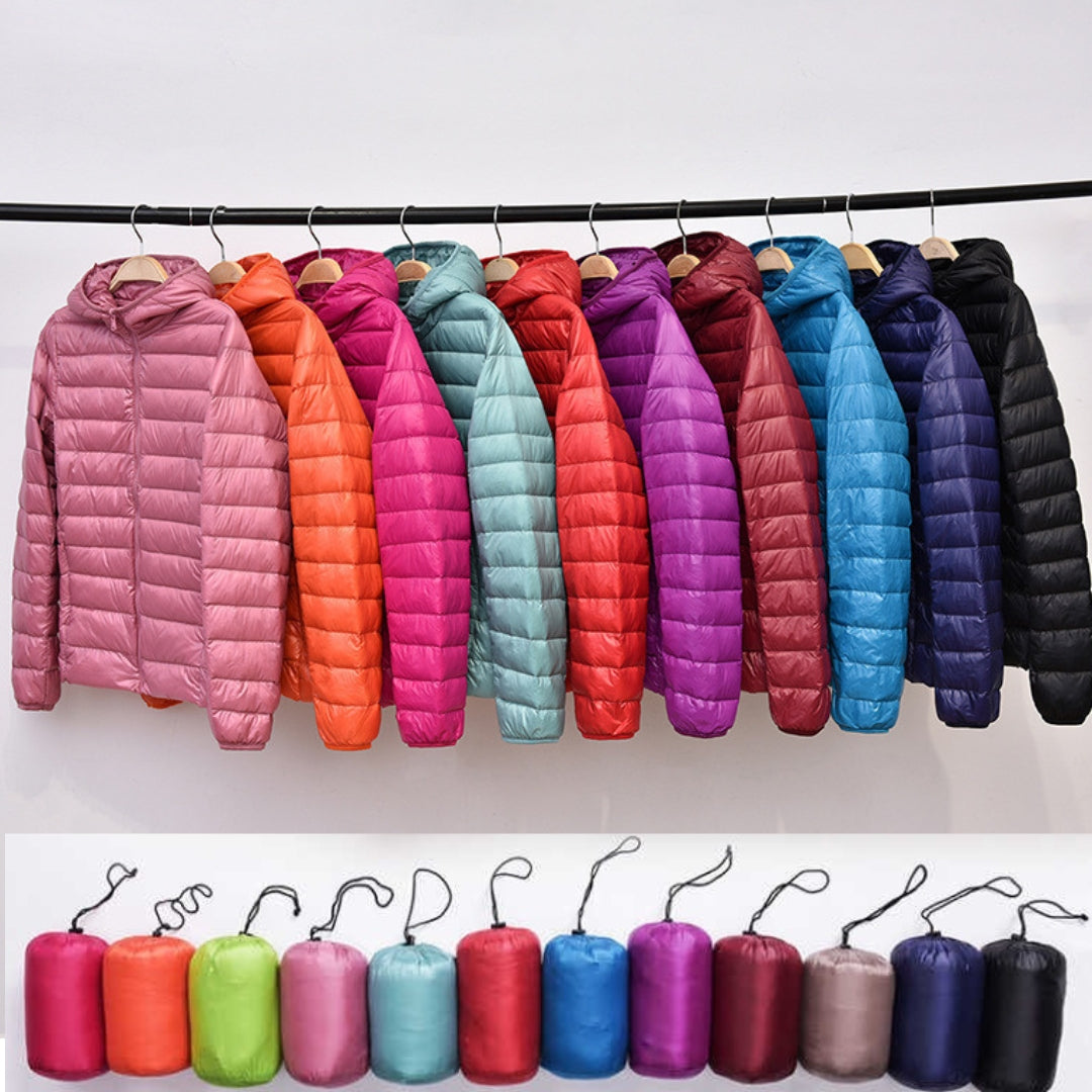 Roswitha® | Nieuwe Winterjas met Witte Eendenveren